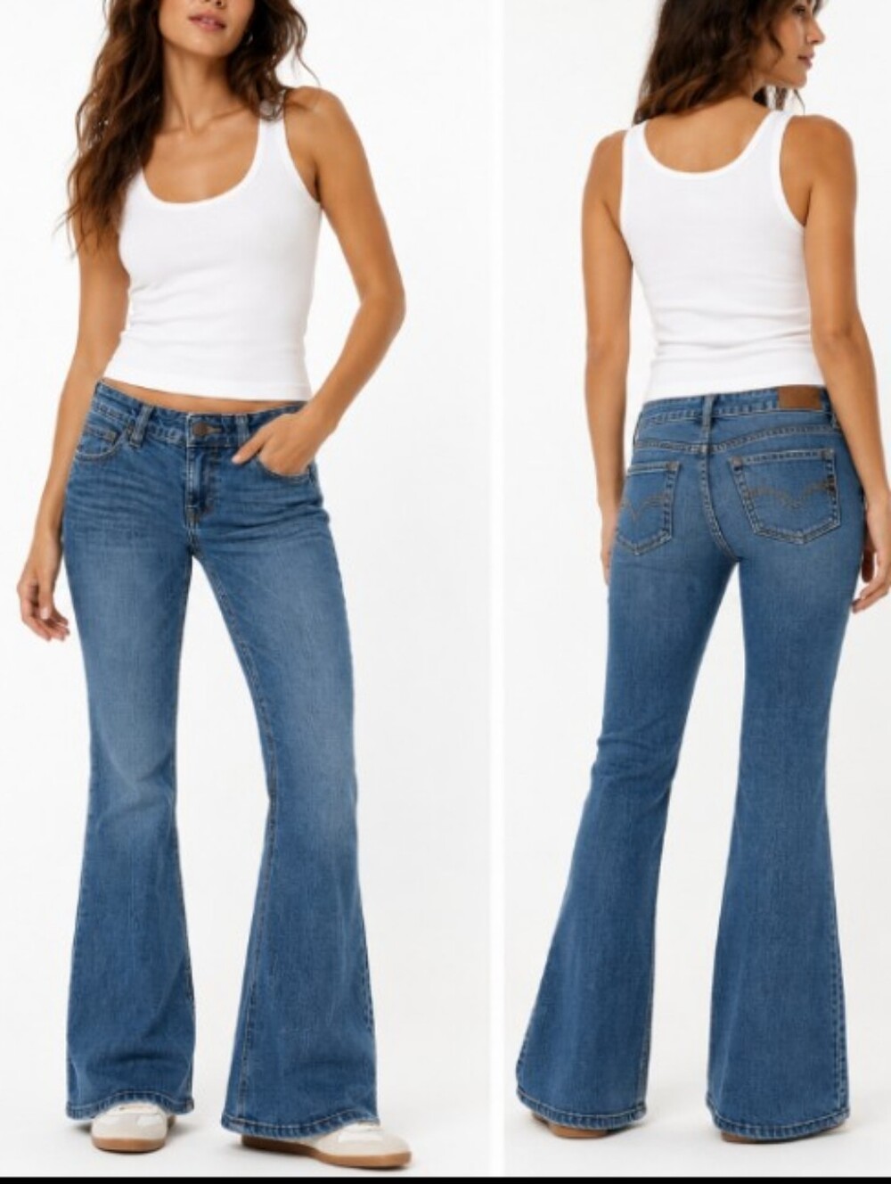 Hollister Low Rise Flare Jean 8R 29R - Picture 8 of 8